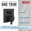 Angular Modern Monitor® 17 Series Valve Trim with 3-Setting Integrated Diverter